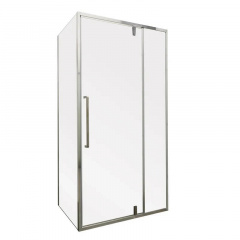 Душова кабіна без піддону Mixxus Premium Bevel SC01-120x80x195-TR Chrome (MI6871) Кобижча