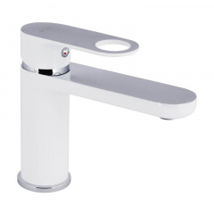Змішувач для раковини Qtap Jay Chrome/White (QTJAY270CRW45551) Свеса