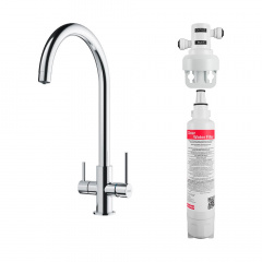 Змішувач для кухні Franke Lina Clear Water з фільтром для води, хром (160.0702.660) Переяслав-Хмельницький