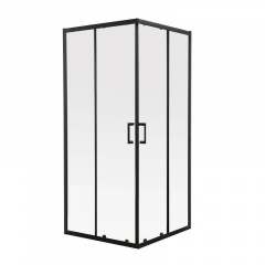 Душова кабіна без піддона Mixxus Premium Diverse SC02-90x90x195-TR Black (MI6862) Михайлівка
