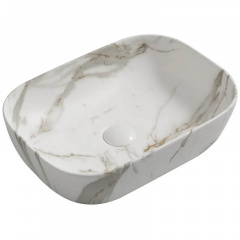 Раковина накладна Mixxus Premium Diverse-0114 Marble 455x325x135 мм (MP6545) Лозовая