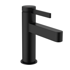 Змішувач для умивальника Hansgrohe Finoris Finoris 100 чорний матовий Стрый