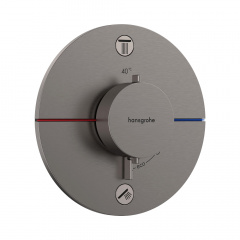 Термостат прихованого монтажу Hansgrohe ShowerSelect Comfort S 2 функції, матовий чорний хром (15554340) Коростень