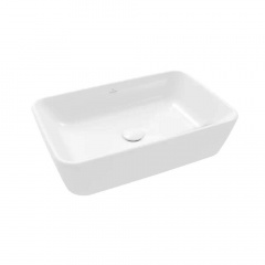 Умивальник на стільницю Villeroy&Boch Architectura White Alpin з переливом (5A276001) Кропива