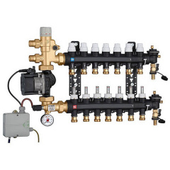 Колектор для теплої підлоги Caleffi UPS 25-60 3/4x3/4 7 контурів Хмельницький