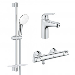 Набір змішувачів для ванни 3 в 1 Grohe Euroeco New хром (UA123241M0) Вознесенск