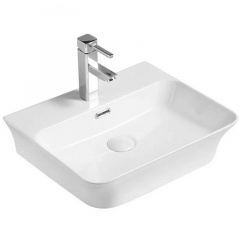Умивальник накладний Mixxus Premium Bevel-0201 з переливом 485x410x125 мм (MP6480) Ізюм