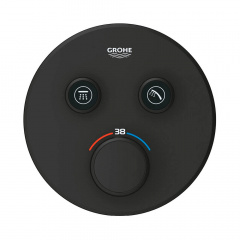 Змішувач для душу Grohe Grohtherm SmartControl, зовнішня частина, чорний матовий (29507KF0) Белая Церковь