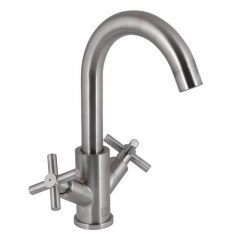 Змішувач для кухні Lidz Wind 161F Nickel (LDWIN161FNKS46098) Цумань