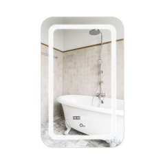 Дзеркало Qtap Mideya 500х800 (DC-F911), з LED-підсвічуванням та антизапотіванням (QT2078F911W) Ромни
