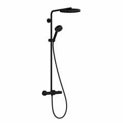 Душова система Hansgrohe Pulsify S Puro Showerpipe EcoSmart 260 1jet з термостатом чорний матовий (24237670) Бердичів