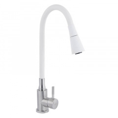 Змішувач для кухні Lidz Aria 015F31 White/Nickel (LDARI015F31WNK36981) Переяслав-Хмельницький