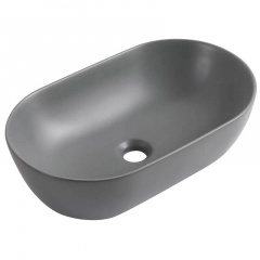 Раковина накладна Mixxus Premium Ellipse-0109 Gray 500x300x140 мм (MP6653) Кривий Ріг