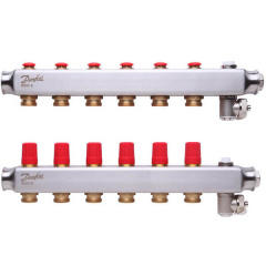 Колектор Danfoss SSM на 6 контурів без ротаметрів (088U0806) Київ