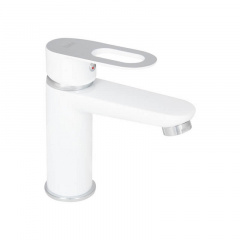 Змішувач для раковини Lidz Latwa 001 White (LDLAT001WHI45423) Київ