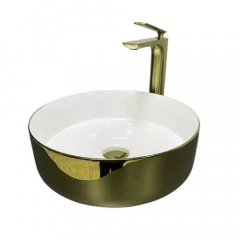 Раковина накладна VBI Prato GoldWhite (VBI-011415) Костопіль