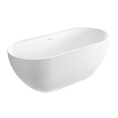 Ванна зі штучного каменю Treesse Clivia 170x80x60h, біла глянцева (V447BL) Софиевская Борщаговка
