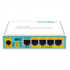 Беспровідний маршрутизатор Mikrotik hEX PoE lite (RB750UPr2) Иршава