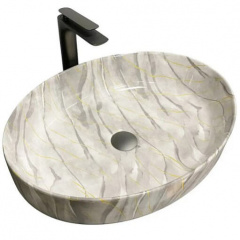 Раковина VBI Udine Stone Glossy сірий VBI-012102 Ладан