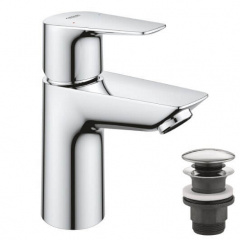 Змішувач для раковини Grohe BauEdge New S-Size + нажимний донний клапан Киев