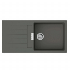 Мийка для кухні Hansgrohe S52 S520-F480 1000x500 с сушилкою зліва сірий камінь (43358290) Стрий