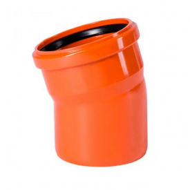 Коліно каналізаційне з ПВХ Magnaplast KGB Ø110/15° (20100)