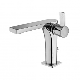 Змішувач для умивальника Paffoni Rock з донним клапаном хром (RO075CR)
