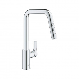 Змішувач для кухні Grohe Eurosmart, з висувним виливом (30619000)