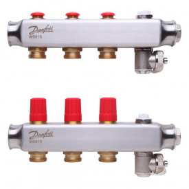 Колектор Danfoss SSM на 3 контуру без ротаметрів (088U0803)