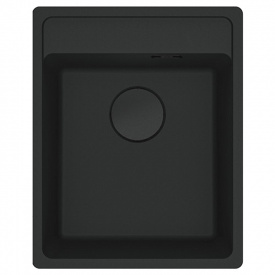 Мийка для кухні Franke Maris MRG 610-37 TL врізний монтаж, сифон, чорний матовий