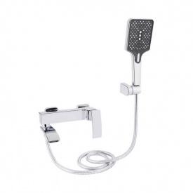 Змішувач для ванни Qtap Swan Cascada з душовим гарнітуром (QTSWA260CRM45565)