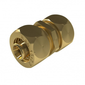 З'єднувач двосторонній латунний згвинчуваний KAN-therm UltraLine - 16