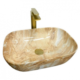 Раковина накладна VBI Ravenna Brown onyx glossy (VBI-011223)