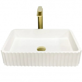 Раковина накладна VBI Florentia білий мат VBI-015000