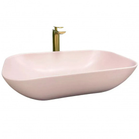 Раковина накладна VBI Avezzano рожевий мат VBI-014405