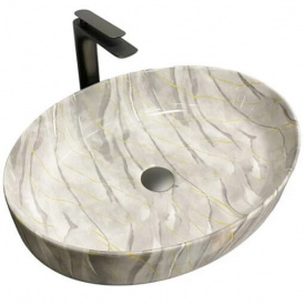 Раковина VBI Udine Stone Glossy сірий VBI-012102