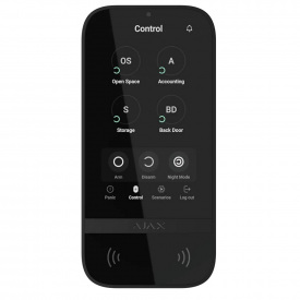 Клавіатура бездротова Ajax Keypad TouchScreen Fibra black чорна (81719.226.BL1)