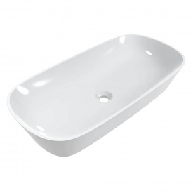 Умивальник Miraggio Tripoli, miramarble, білий глянцевий