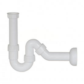 Сифон для мийки трубчатий Ghidini без випуску Ø50х1 1/2 (12811250)