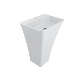 Умивальник Miraggio Sun 600, miramarble, білий глянцевий