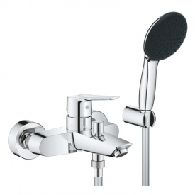 Змішувач для ванни Grohe QuickFix Start з душовим гарнітуром, хром (25283002)
