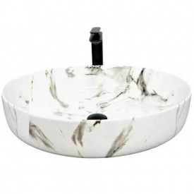 Раковина VBI Udine Carrara Glossy бежевий VBI-012101