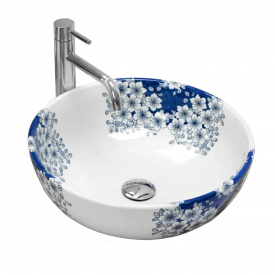 Раковина накладна Rea Fiori White білий (REA-U6520)