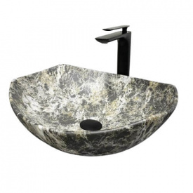 Раковина накладна VBI Ronta Dark grey stone matt (VBI-017302)
