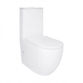 Унітаз підлоговий Qtap Robin New безобідковий з сидінням Soft-close білий (QT13226083AW)