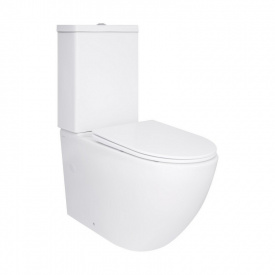 Унітаз підлоговий Qtap Jay безобідковий з сидінням Soft-close білий (QT07222175TW)