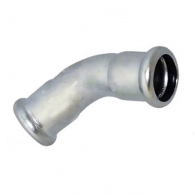 Коліно з нержавіючої сталі під прес RM InoxPres 108 45° ВВ (181015450)