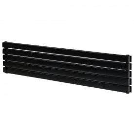 Горизонтальний дизайнерський радіатор Arttidesign Livorno ІІ G 5/340/2000/50 чорний матовий