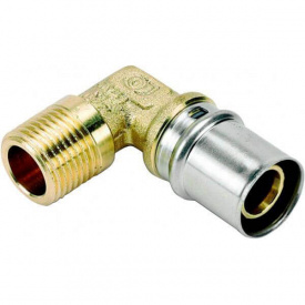 Коліно із зовнішньою різьбою (прес) Idrosanitaria Bonomi 32x1 З (40533208)