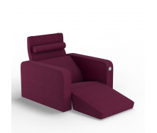 Мягкое кресло KULIK SYSTEM PLEASURE Ткань Целый Розовый (hub_yToS41073)